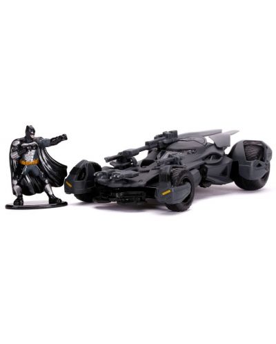 Figurina Metals Die Cast DC Comics: Justice League - Batmobile with figure - 1