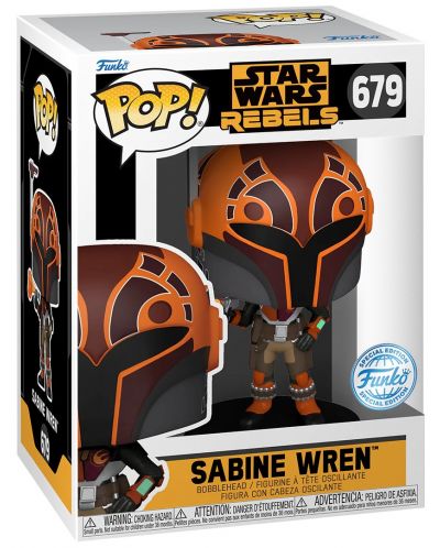 Figurină Funko POP! Movies: Star Wars - Sabine Wren (Star Wars Rebels) (Metallic) (Special Edition) #679 - 2