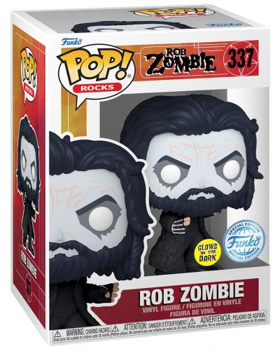 Figurină Funko POP! Rocks: Rob Zombie - Rob Zombie (Glows in the Dark) (Special Edition) #337 - 2