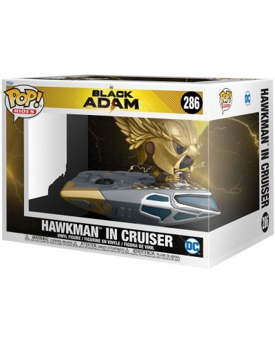 Figurină Funko POP! Rides: Black Adam - Hawkman in Cruiser #286 - 2