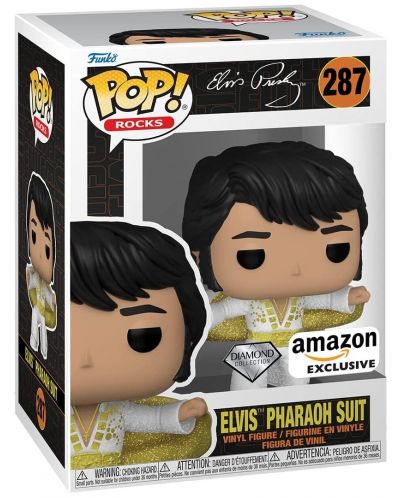 Figurină Funko POP! Rocks: Elvis Presley - Elvis (Pharaoh Suit) (Diamod Collection) (Amazon Exclusive) #287 - 2