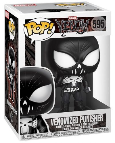 Figurina Funko Pop! Marvel: Venom - Venomized Punisher (Bobble-Head), #595 - 2