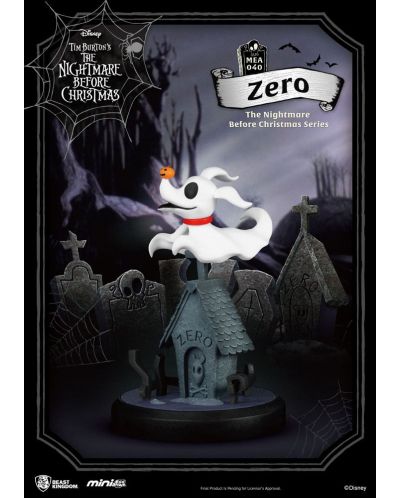 Figurină Beast Kingdom Disney: Nightmare Before Christmas - Zero (Mini Egg Attack), 8 cm - 2