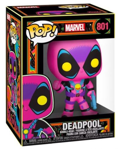 Figurina Funko POP! Marvel: Black Light - Deadpool (Special Edition) #801	 - 2