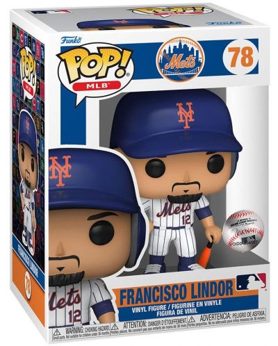 Figurina Funko POP! Sports: Baseball - Francisco Lindor (New York Mets) #78 - 2
