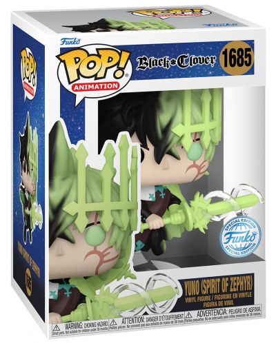 Figurină Funko POP! Animation: Black Clover - Yuno (Spirit of Zephyr) (Special Edition) #1685 - 2