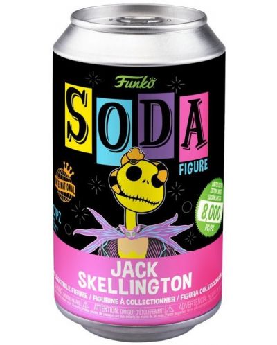 Figurină Funko POP! Soda: Nightmare Before Christmas - Jack Skellington with Snake (Black Light) (Limited Edition) - 4