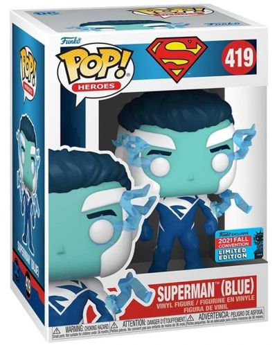 Figurina Funko POP! DC Comics - Superman (Blue) (Special Edition) #419 - 2