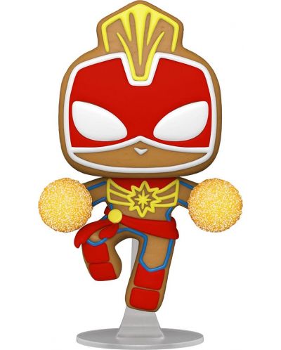 Figurina Funko POP! Marvel: Holiday - Gingerbread Captain Marvel #936	 - 1