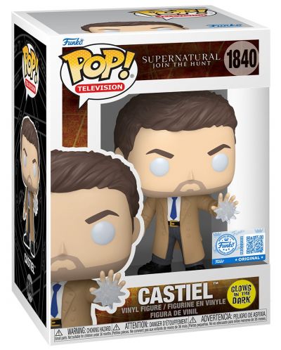 Figurină Funko POP! Television: Supernatural - Castiel (Glows in