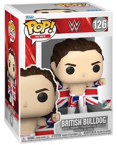 Figurină Funko POP! Sports: WWE - British Bulldog #126 - 2