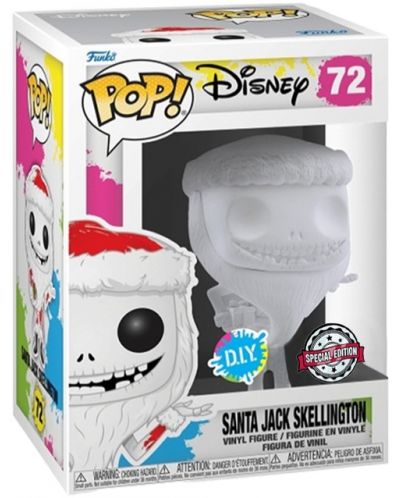 Figurina Funko POP! Disney: Nightmare Before Christmas - Santa Jack Skellington (D.I.Y.) (Special Edition) #72	 - 2