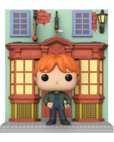 Figurina Funko POP! Deluxe: Harry Potter - Ron Weasley with Quality Quidditch Supplies Store (Special Edition) #142	 - 1
