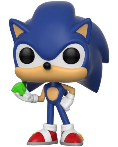 Figurina Funko Pop! Games: Sonic The Hedgehog - Sonic With Emerald, #284 - 1
