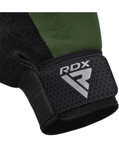 Mănuși de fitness RDX - W1 Half+, verde/negru - 6