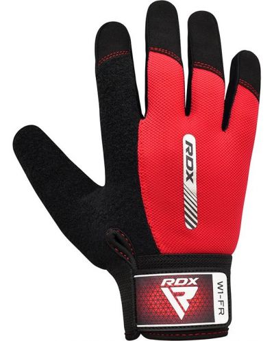 Mănuși de fitness RDX - W1 Full Finger, roșu/negru - 2