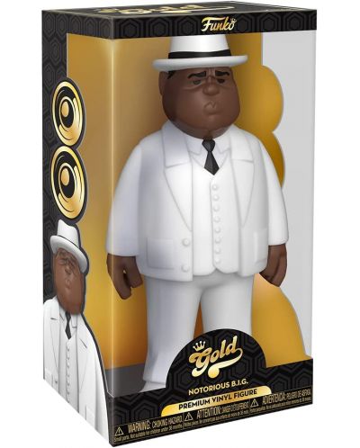 Figurina Funko Gold Music: Notorious B.I.G - Biggie Smalls White Suit, 30 cm	 - 2