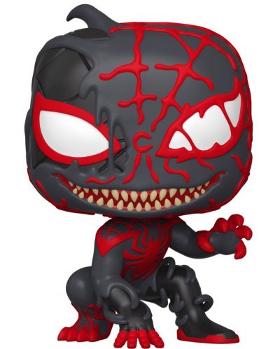 Figurina Funko Pop! Marvel: Maximum Venom - Venomized Miles Morales (Bobble-Head), #600 - 1