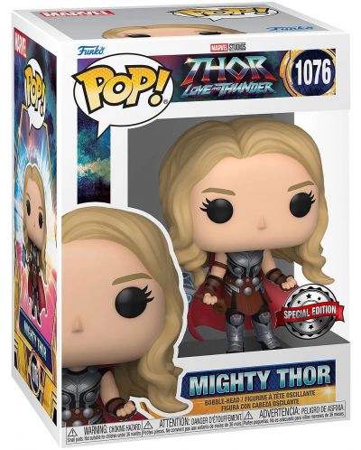 Figurina Funko POP! Marvel: Thor: Love and Thunder - Mighty Thor (Metallic) (Special Edition) #1076 - 2