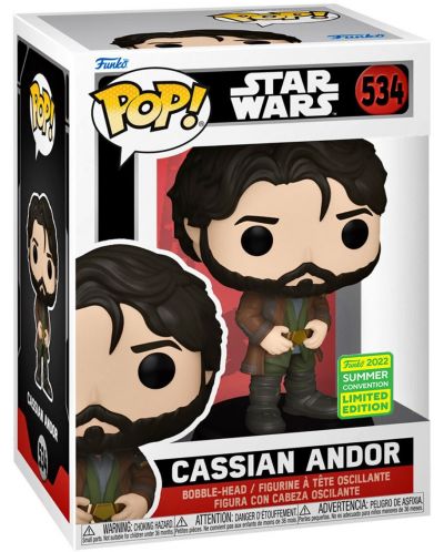 Figurina Funko POP! Movies: Star Wars - Cassian Andor (Convention Limited Edition) #534 - 2