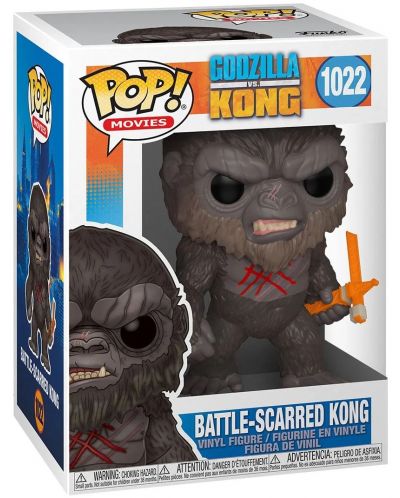 Figurină Funko POP! Movies: Godzilla vs Kong - Battle-Scarred Kong #1022 - 2
