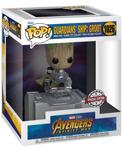 Figurina Funko POP! Deluxe: Marvel - Guardians' Ship: Groot (Special Edition) #1026 - 2