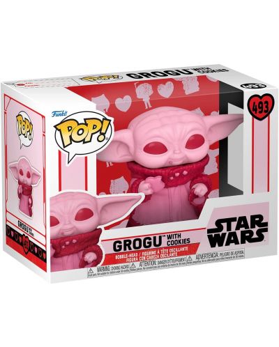 Figurina Funko POP! Valentines: Star Wars - Grogu with Cookies #493	 - 2