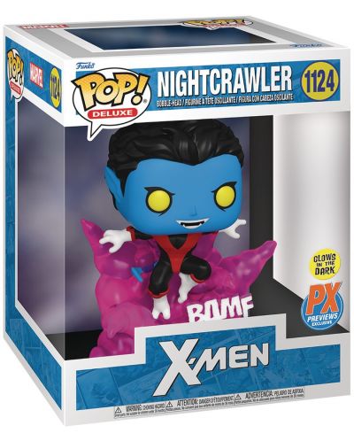 Figurină Funko POP! Deluxe: X-Men - Nightcrawler (Glows in the Dark) (PX Previews Exclusive) #1124 - 2