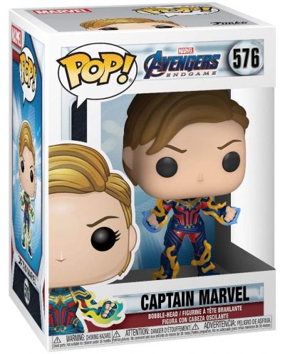Figurina Funko POP! Marvel: Avengers Endgame - Captain Marvel with New Hair #576 - 2