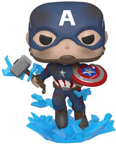 Figurina Funko POP! Marvel - Captain America with Broken Shield & Mjolnir #573 - 1