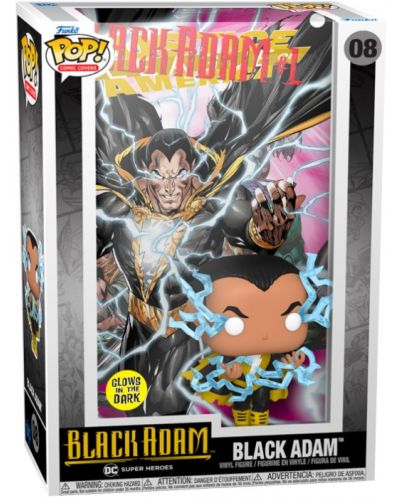 Figurina Funko POP! Comic Covers: DC Comics - Black Adam (Glows in the Dark) #08 - 2