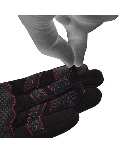 Mănuși de fitness RDX - W1 Full Finger+, roz/negru - 8