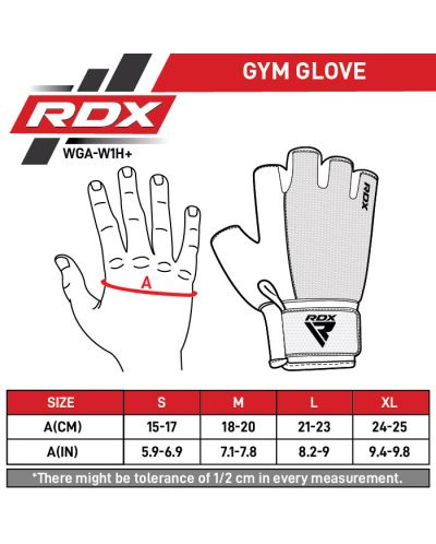 Mănuși de fitness RDX - W1 Half+, verde/negru - 8