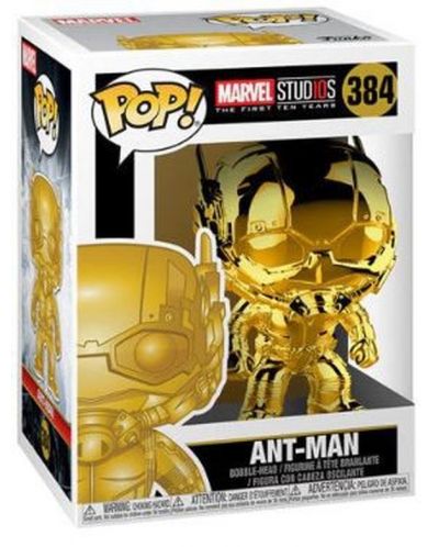 Figurina Funko POP! Marvel The First Ten Years - Ant-Man (Chrome) #384	 - 2
