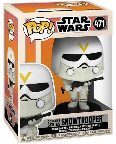 Figurina Funko POP! Movies: Star Wars - Snowtrooper (Concept Series) #471 - 2