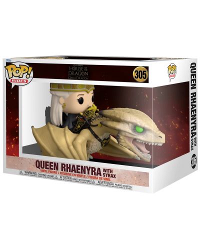 Figurină Funko POP! Rides: House of the Dragon - Queen Rhaenyra with Syrax #305 - 2