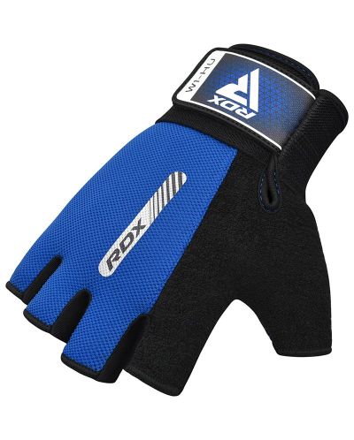 Mănuși de fitness RDX - W1 Half, albastru/negru - 3