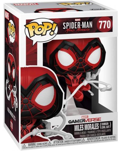 Figurina Funko POP! Marvel: Spider-man - Miles Morales (Crimson Cowl Suit) #770 - 2