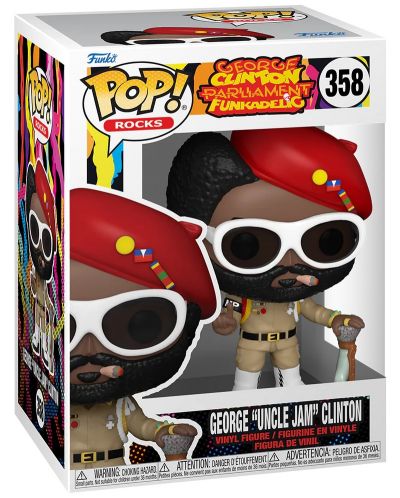 Figurină Funko POP! Rocks: George Clinton Parliament Funkadelic - George "Uncle Jam" Clinton #358 - 2