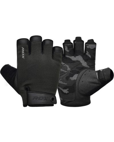 Mănuși de fitness RDX - T2 Half Finger Plus, mărimea L, negru - 1