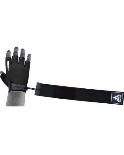 Mănuși de fitness RDX - T2 Half, negru/albastru - 3