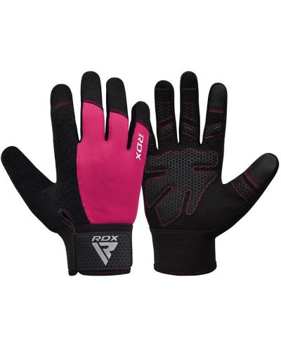 Mănuși de fitness RDX - W1 Full Finger+, roz/negru - 2