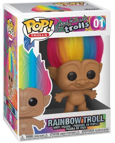 Figurina Funko POP! Trolls: Good Luck Trolls - Rainbow Troll #01 - 2