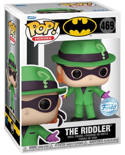 Figurină Funko POP! DC Comics: Batman - The Riddler (Special Edition) #469 - 2