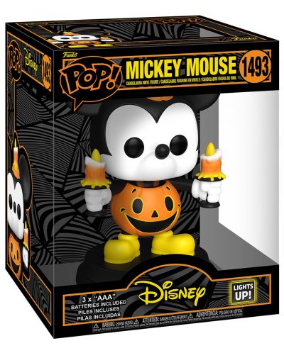 Figurină Funko POP! Disney: Mickey Mouse - Mickey Mouse (Lights Up!) #1493, 15 cm - 2