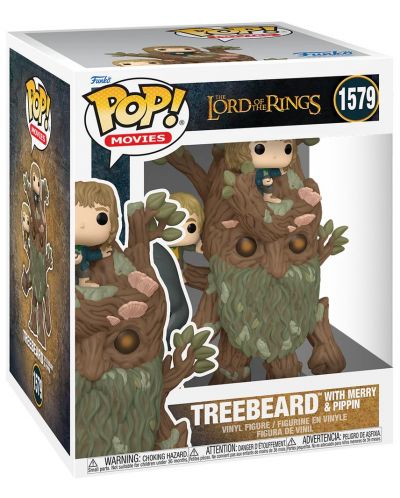 Figurină Funko POP! Movies: The Lord of the Rings - Treebeard with Merry & Pipin #1579, 15 cm - 2