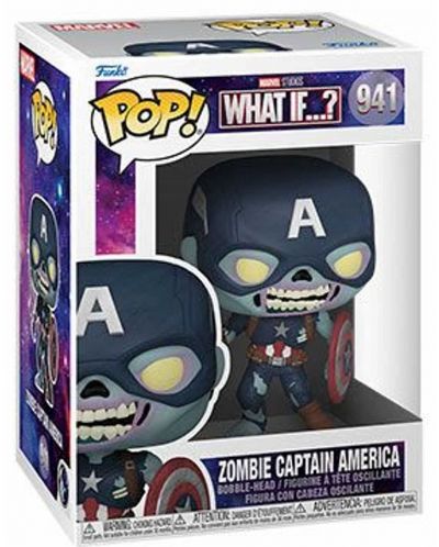 Figurina Funko POP! Marvel: What If…? - Zombie Captain America #941	 - 2