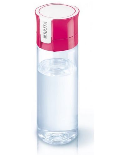 Sticlă filtrantă pentru apă BRITA - Fill&Go Vital, 0.6 l, roz - 1