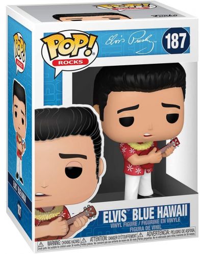 Figurina Funko POP! Rocks: Elvis Presley - Blue Hawai #187 - 2