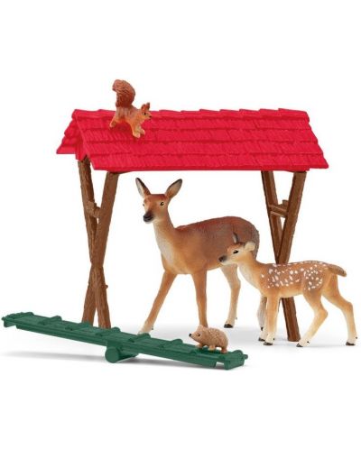 Set joc  Schleich Farm World - Hrănitoare pentru animale de pădure - 2